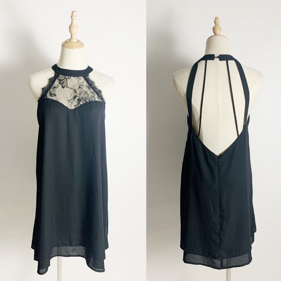 Tobi Dresses & Skirts - TOBI Unlined High Neck Sleeveless Black Dress